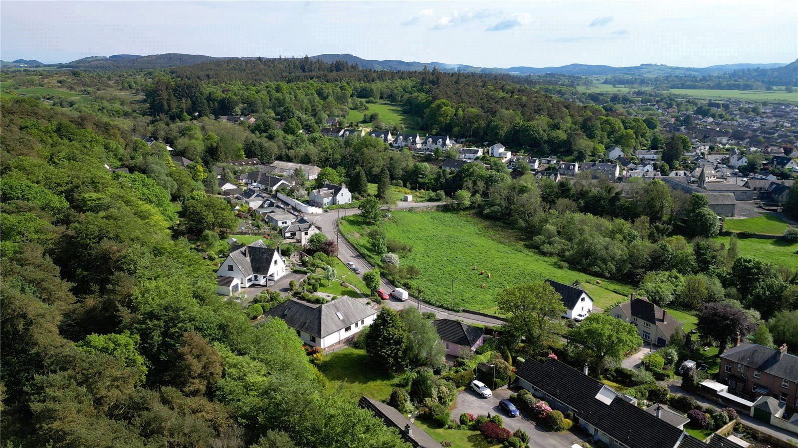 Aerial View To Town